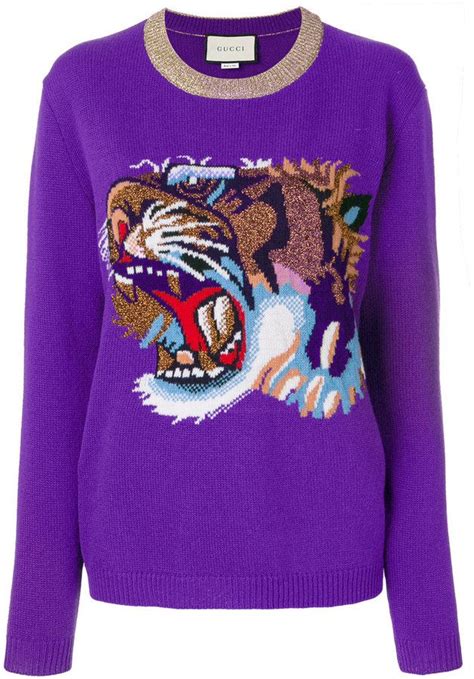 gucci girls sweatshirts|gucci tiger sweater women.